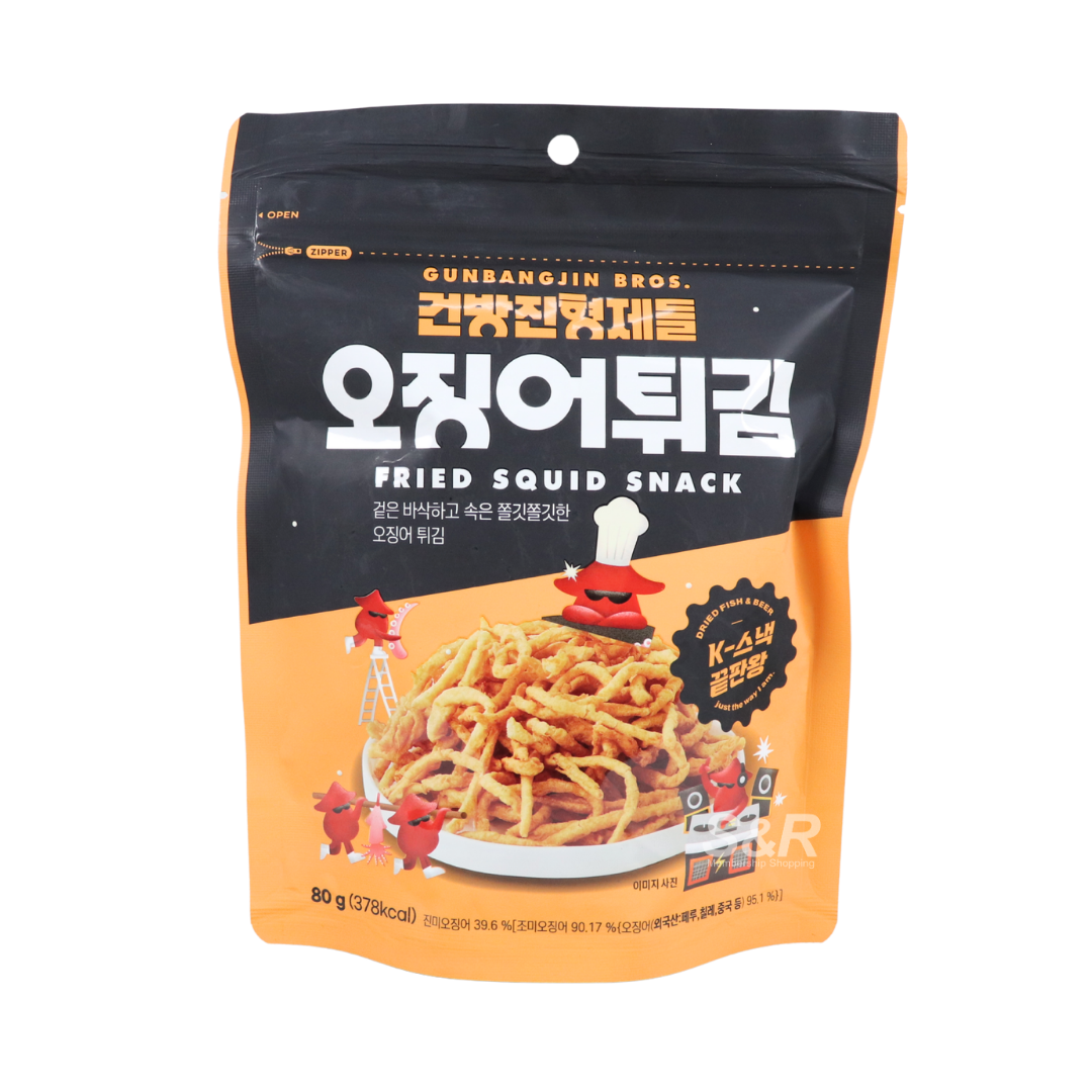 Gunbangjin Bros. Fried Squid Snack 80g
